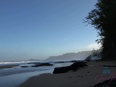 Amatör, Strand, Fotjobb, Flickvän, Naken, Utomhus, Pov, Rakad