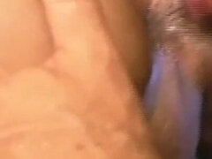 The Trans Masturbates on the Bed Then He Comes and Sticks It in Her Ass