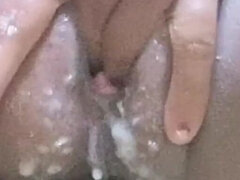 Amatőr, Hatalmas hátsó, Szőrös, Maszti, Érett koros, Szabadban, Lövellt, Nedves