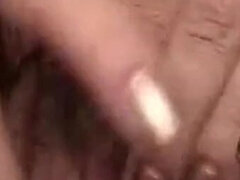 A straight cock enters the hairy pussy of this slutty milf