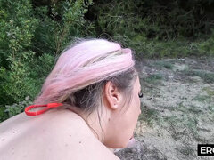 Velký zadek, Kuřba, Extrémní, Německé, Obrovský, Venku, Pička, Teenka