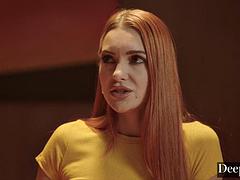 Deeper. Gorgeous Redhead Little Dragon Has intense Secret BBC Affair