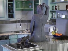 Rubia, Linda, Polla, Fetiche, Hd, Látex, Coño, Medias largas