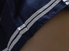 Asiáticoa, Peitos grandes, Japonêsa, Saia, Meias, Pornô leve, Solo chão, Uniforme