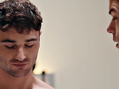 Taboo stud gets fucked bareback by doctor stepbrother in his infirmary