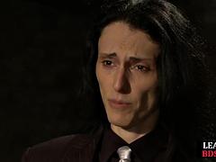 Tiedup BDSM slut fingered by master