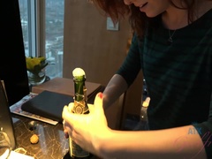 Enthousiasteling, Kont, Pijpbeurt, Sperma, Vriendin, Harig, Kut duiken, Tieten likken