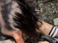 SkinLovers - Alt Girl Date Turns Into Hard Fuck & Deep Blowjob in Abandoned Place