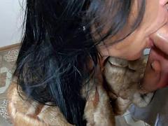 Amatör, Avsugning, Stövlar, Par, Sperma shot, Fetisch, Latina, Milf