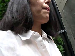 아마추어, 아시안, 미인, 일본인, 나이든, 밀프, 젖꼭지, 짧은 머리