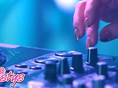 La Sirena69's Big Boobs Bounce While She Masturbates In DJ Booth - Twistys