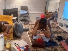 My best friend gets drilled in the living room right in front of me