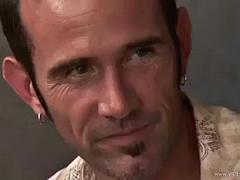 Cuckold sharing wife on bed with black cock