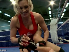 Nikita and Tanya Tate fool around in a fight club