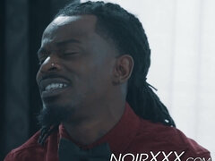 Businessman rimmed and anally fucked by athletic black stud