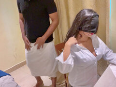 Amateur, Universitaria, Universidad, Pareja, Indio, Lencería, Maestra