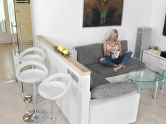 Blond, Masturbatie, Alleen, Bekijker