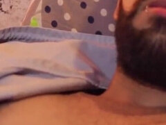 Enthousiasteling, Grote lul, Sperma shot, Handbeurt