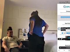 Amatör, Baben, Stor kuk, Stora tuttar, Avsugning, Mellanrasig, Tuttar