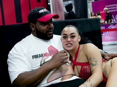 Public Sex in Parking Lot! Exxxotica NJ 2024 Vlog with Latina Big Booty Lesbian Blowjob & BBC