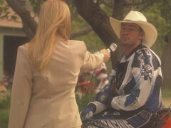 Amerikaans, Pijpbeurt, Sperma in mond, Likken, Buiten, Kut duiken, Roodharige vrouw, Tieten likken