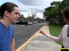 素人, フェラチオ, 茶髪の, 車, ラティーナ, 現実, ガリガリ, ティーン