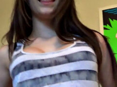 Petite teen with small tits sucks and fucks like a pro
