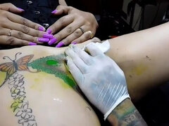 WE PAINT THE ASS AND THE SHELL TO THE WHORE, WE PREPARE IT FOR THE NEXT ORGIES