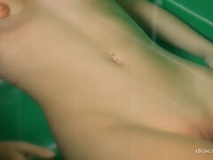 Cute teen 18+ Girl Solo In The Bathtub