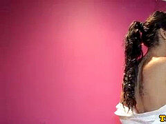 smallish latina tgirl getting prepared for episode