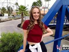 Jillian Janson waxes his cock with her pussy juice