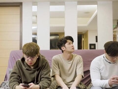 Ázsiai, Gesztenyebarna, Kutya póz, Kőkemény, Hd, Csókolózás, Nuni, Leborotvált