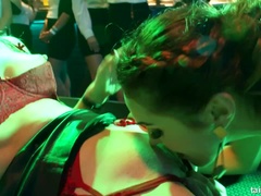 黒人, ブロンド, クラブ, キス, オージー, パーティ, ポルノスター, オマンコ