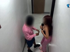 Phone-recorded sex tape featuring sneaky handjob and dirty talk