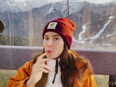 Sucer une bite, De plein air, Public, Russe