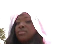 Belle grosse femme bgf, Gros seins, Noire, Sucer une bite, Noir ébène, Nénés