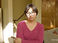 Culo grande, Mamada, Gafas, Pov, Hilo dental