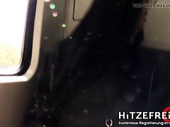 Allemand, Mamelons, Nue, Piercing, Public, Chatte, Tatouage, Train