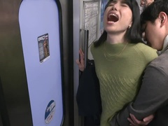 Japanese Milf gets it in the train