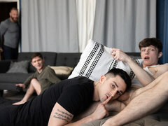 Twinks Jake Preston and Kane Fox are hiding while banging