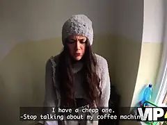 Vip4k. nasty 18-year-old becomes a cumslut because of debt