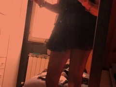 아마추어, 힐, 이탈리아인, 랑제리, 밀프, 빼빼한, 혼자