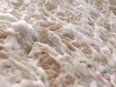 Amatőr, Fürdőszoba, Strand, Fürdő ruha, Szőke, Nagylány, Orgazmus, Tini