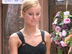 Anál, Zväčšenie, Šaty, Extrémna, Prstovanie, Podpätky, Stockings, Upskirt