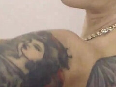 아마추어, 큰 가슴, 페티쉬, 밀프, 혼자, 문신, 젖가슴