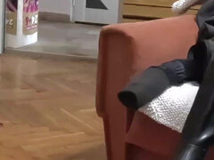 Sperma shot, Femdom, Fotfetisch, Fotjobb, Mogen, Slav, Röker