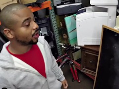 Straight black guy fucked in the shop