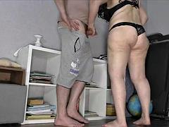 The stepmom helped the stepson to relax