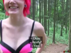 Lesbian outdoor pussy eating fun