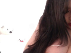 Amateur, Gros cul, Gros seins, Brunette brune, Coréenne, Seins naturels, Solo, Jarretelles